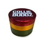 Collie Buddz - 4 Piece 2.5" Herb Grinder Red/Gold/Green