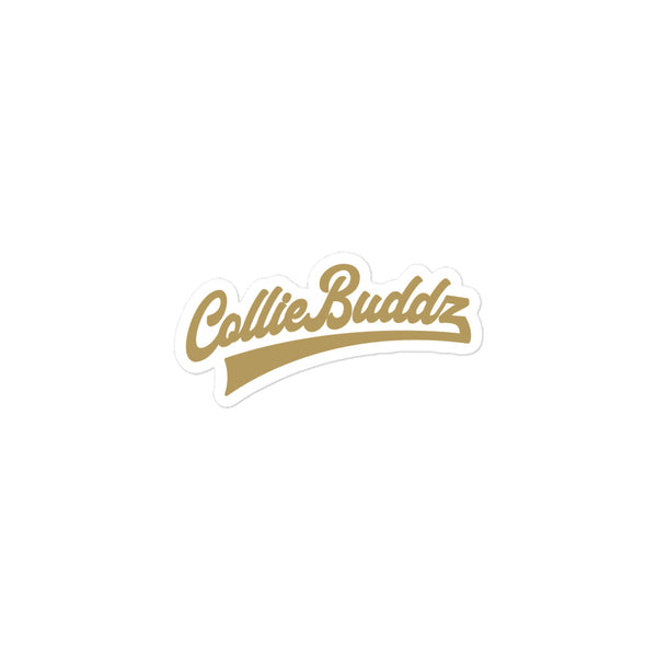 Collie Buddz Golden Baseball Logo Bubble-free stickers