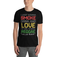 Smoke Drink & Love Short-Sleeve Unisex T-Shirt